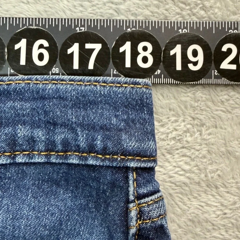 Levis 505 Jeans Mens 36x30 Blue Denim Regular Fit Straight Leg Stretch Workwear